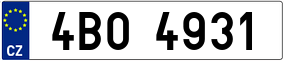 Trailer License Plate